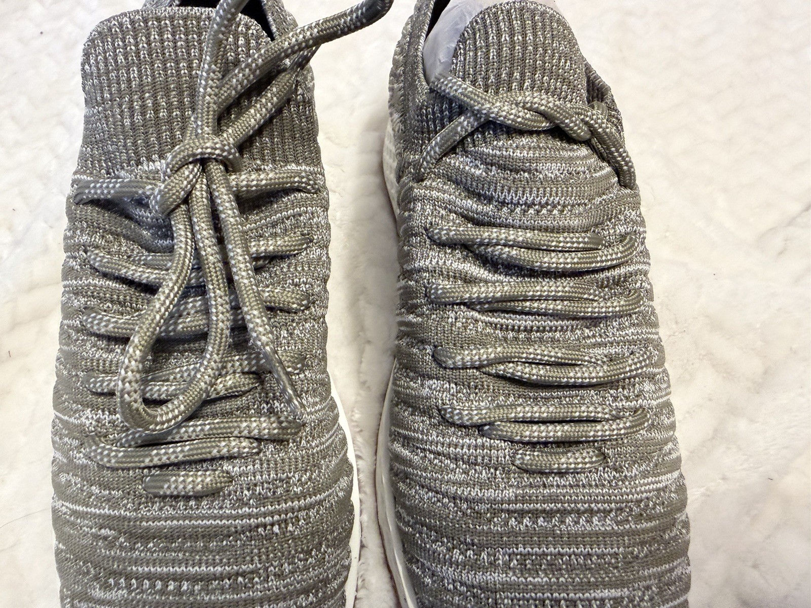 Urban Sport by JSlides Opy Women Size 7 Khaki 2 Tone Knit Shoes Sneakers