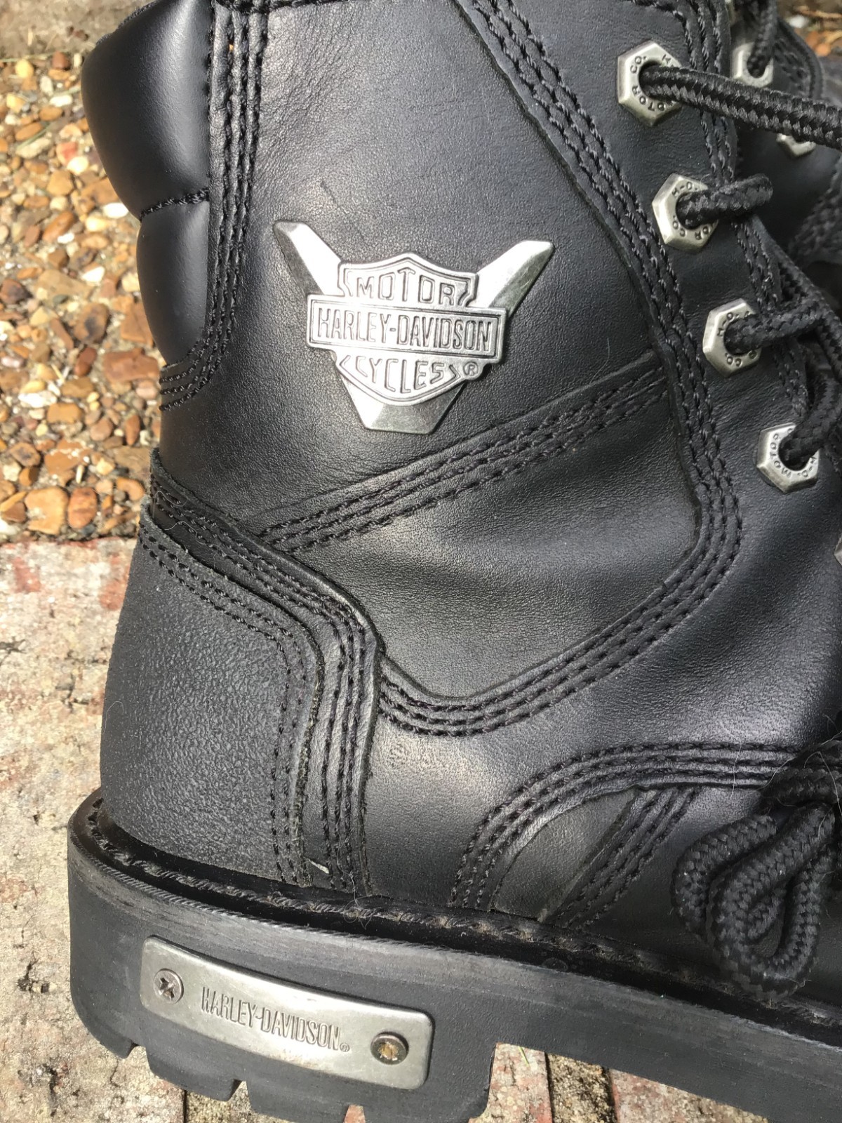 Harley Davidson Rider Zip On and Off! (lace up is optional) Boots Womens Size 8