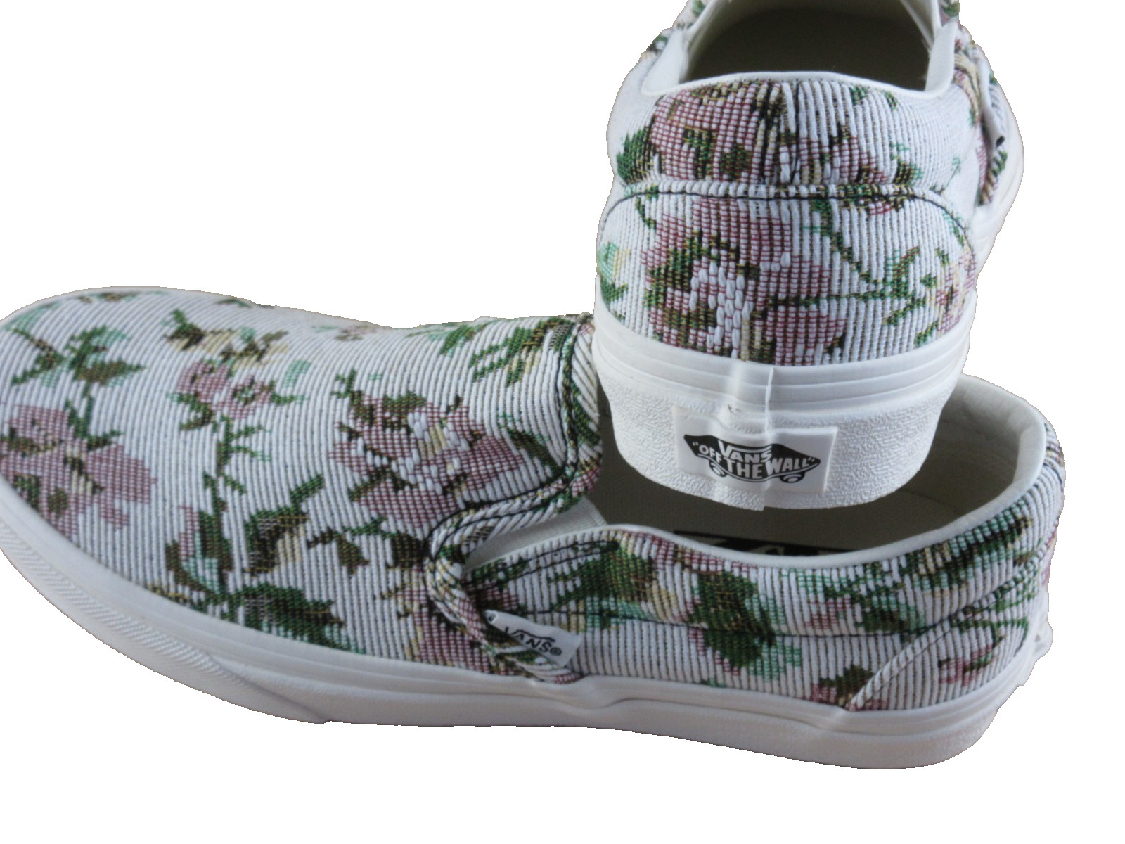 Vans Women’s Classic Slip On Tapestry Floral Marshmallow Woven Shoes Size 7 NIB