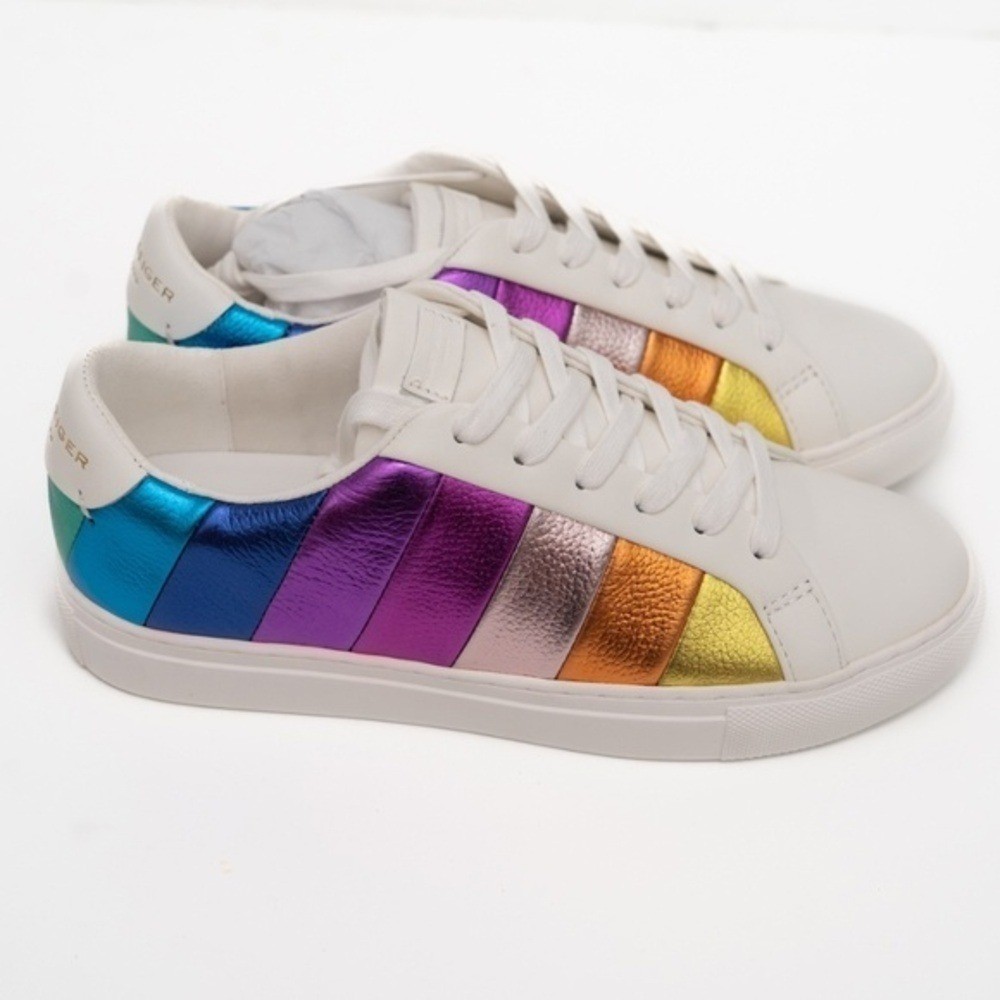KURT GEIGER LONDON | New! Women’s Lane Stripe Low-Top Sneakers
