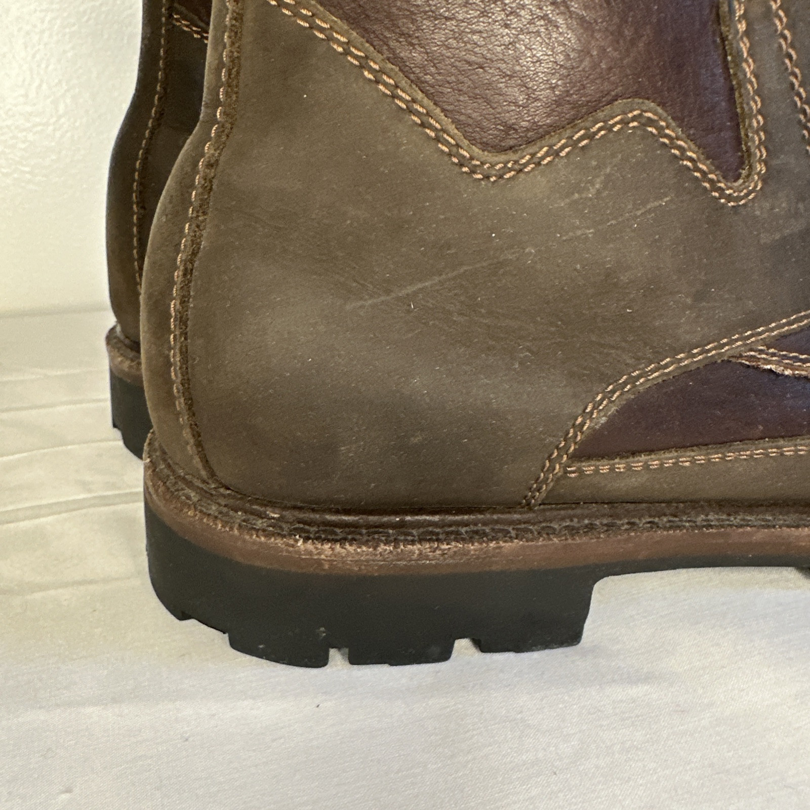 Cole Haan Women’s 8.5 M Brown Leather Hiking Chukka Boots Moc Toe Lace Gorpcore