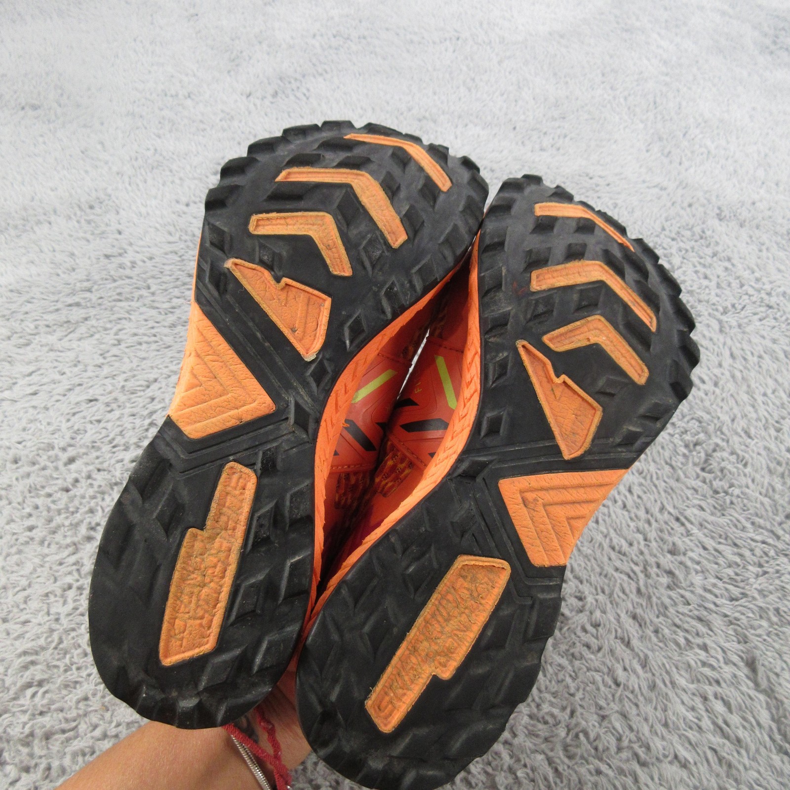 VJ Spark Shoes Womens Size 7.5 Orange Yellow Trail Running Athletic Mesh