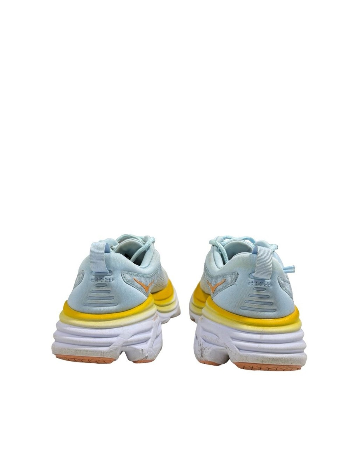 Hoka Bondi 8 Shoes Women Sz 8.5 B Blue Summer Song Running Sneakers 1127952 SSCA