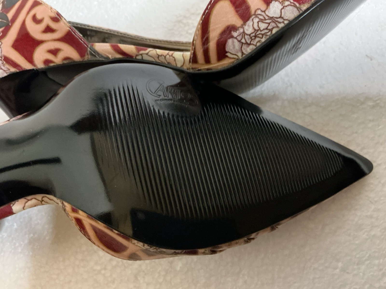 Carlos by Carlos Santana Elite Heels 9.5M Floral Pointed Toe D’Orsay Pumps