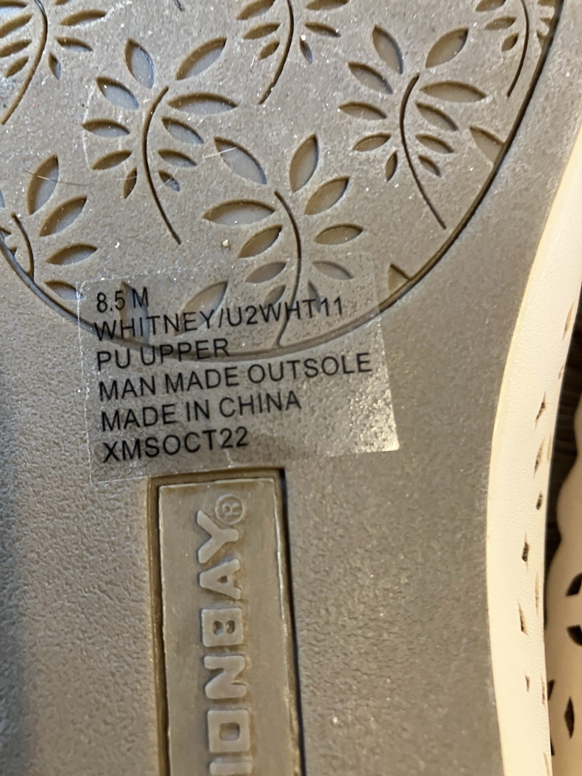 New Union Bay Women’s 8.5 Whitney Ivory Shoes Loafer Flats Laser Cut Out