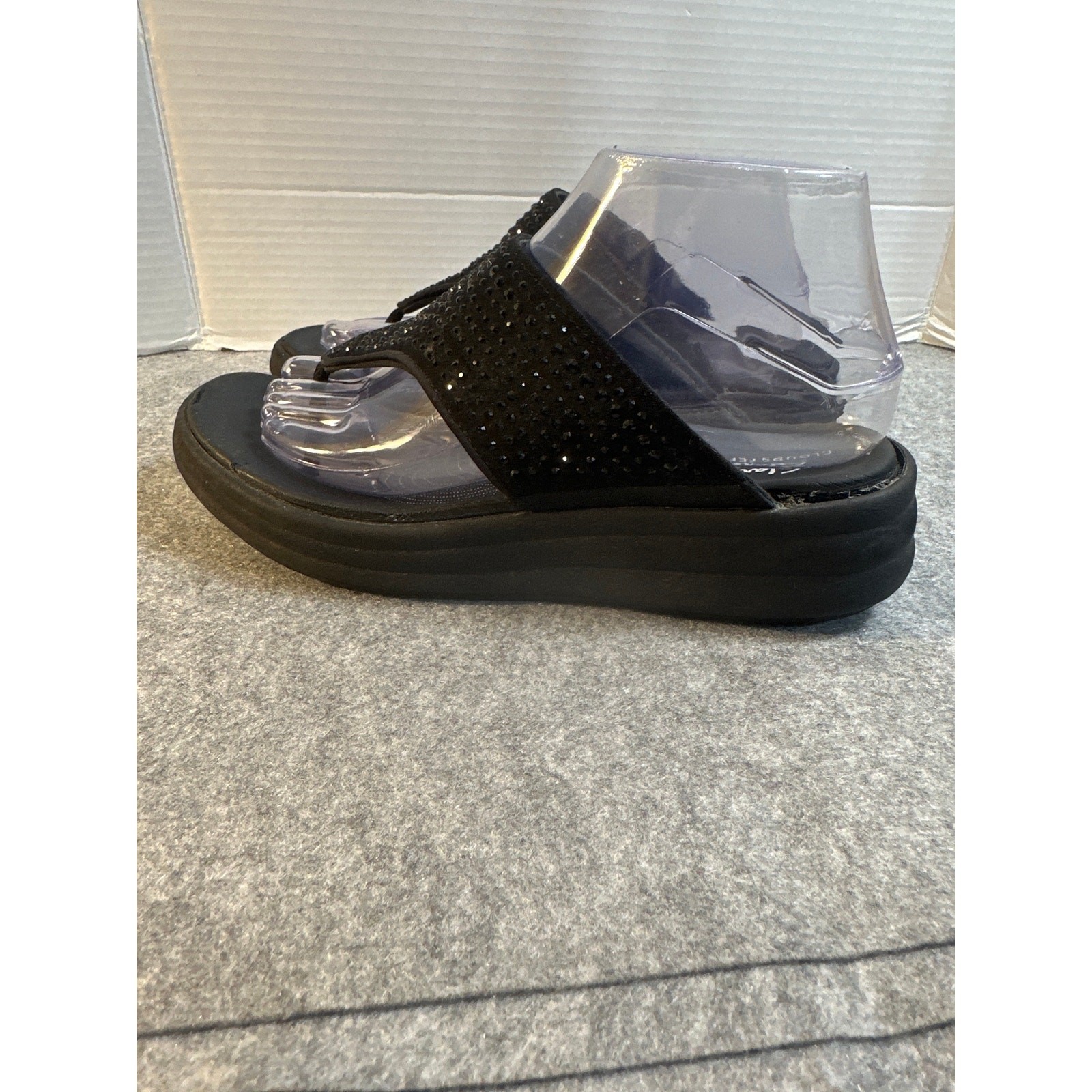 Clark’s Drift Jaunt Cloudsteppers Size 9M Rhinestones Wedge Comfort FlipFlop