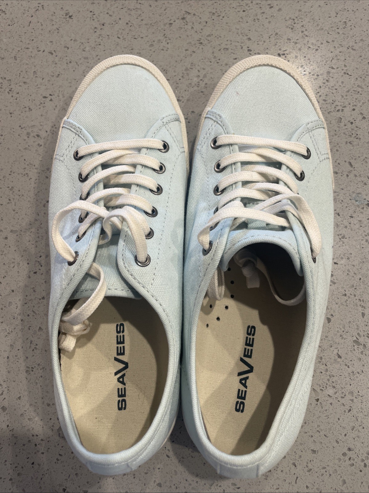 SeaVees Monterey Canvas Sneakers Women’s Size 9.5- Lt Blue