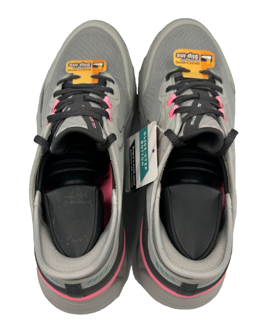 Skechers Women’s Slip-ins Glide-Step Altus Lace Up Shoes Gray/Pink Size:8 155C