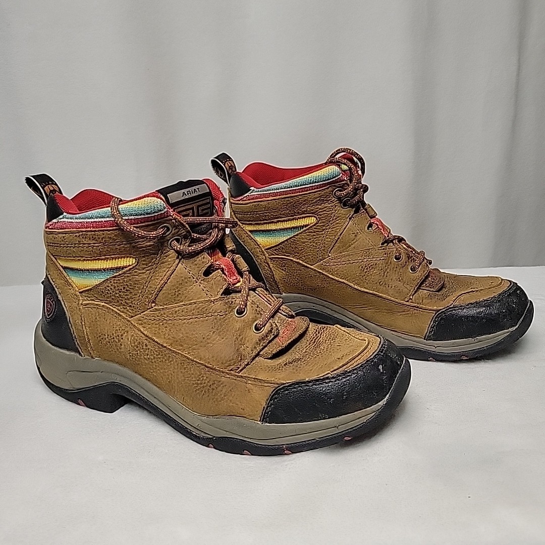 Ariat ATS Women’s Leather Work Boots Brown Size 8.5B Lace-Up Hiking Outdoor