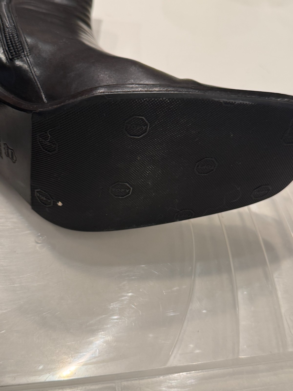Via Spiga Black Leather High Heel Boots – 9.5 Great Condition