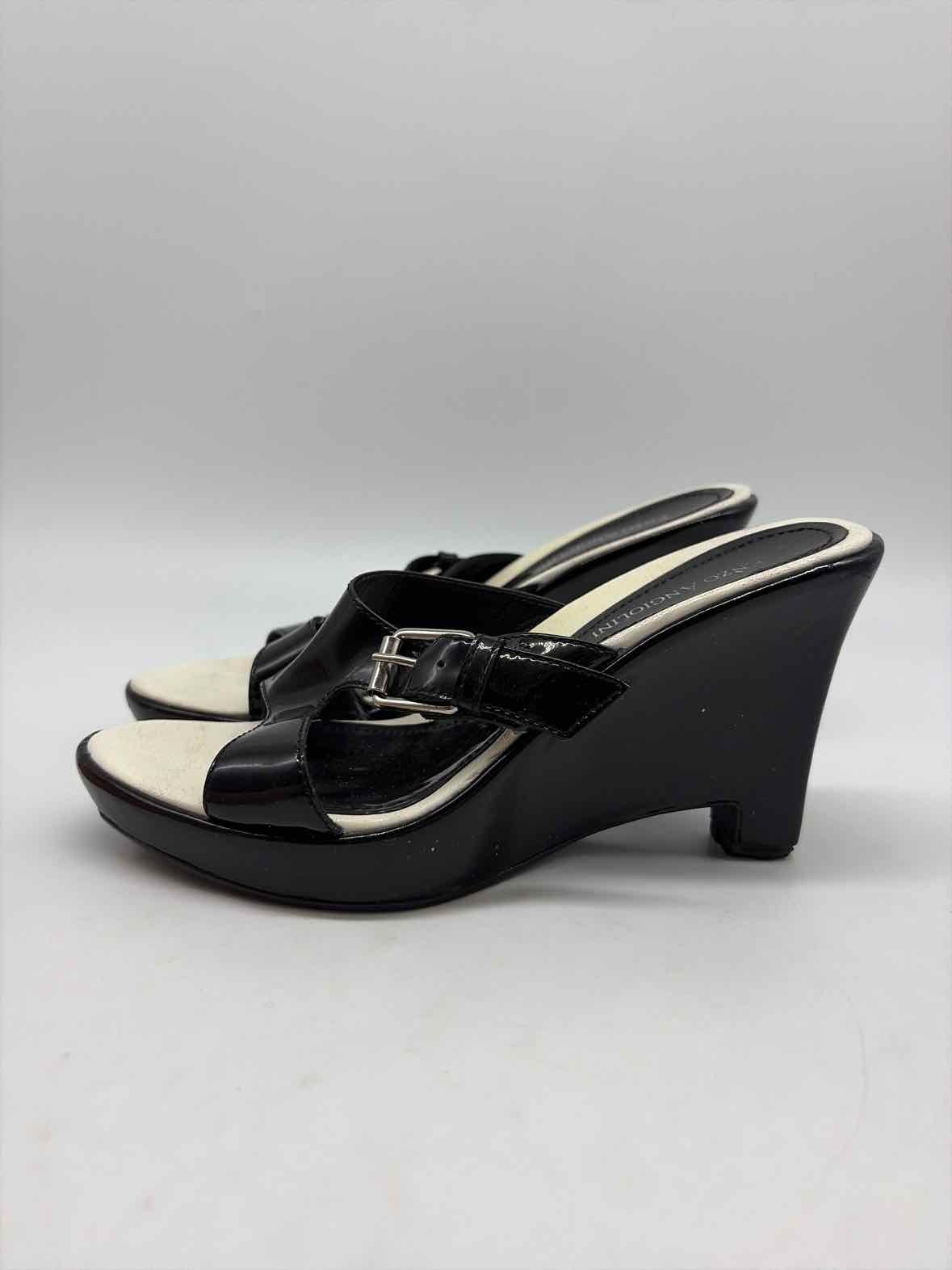 Pre-Owned Enzo Angiolini Black Size 6 Wedge Heels