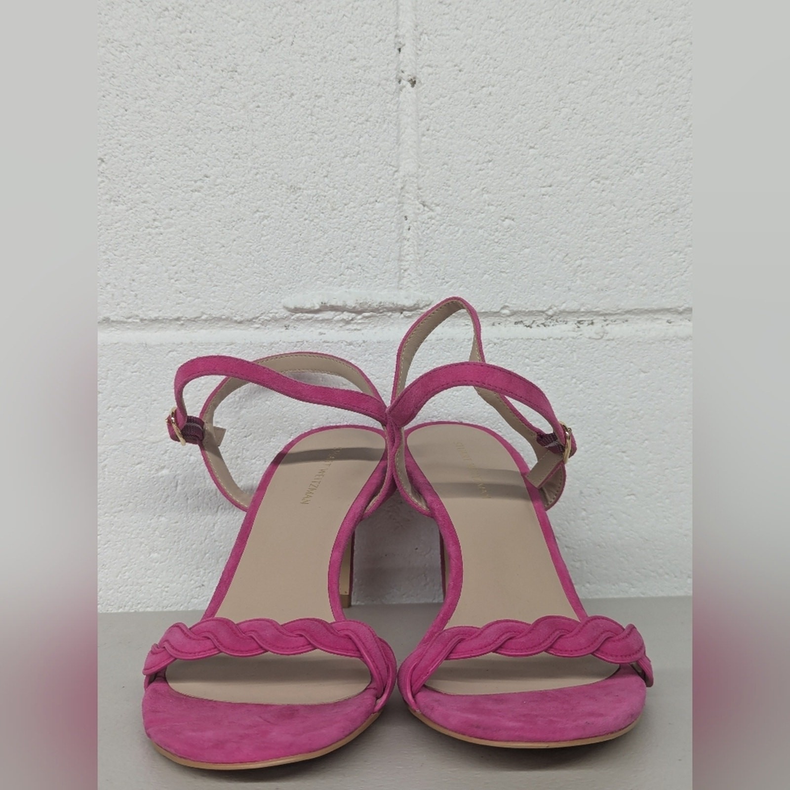 NEW Stuart Weitzman sz9 eu39.5 Dancer Twistie 100 Stiletto Sandal braided twist