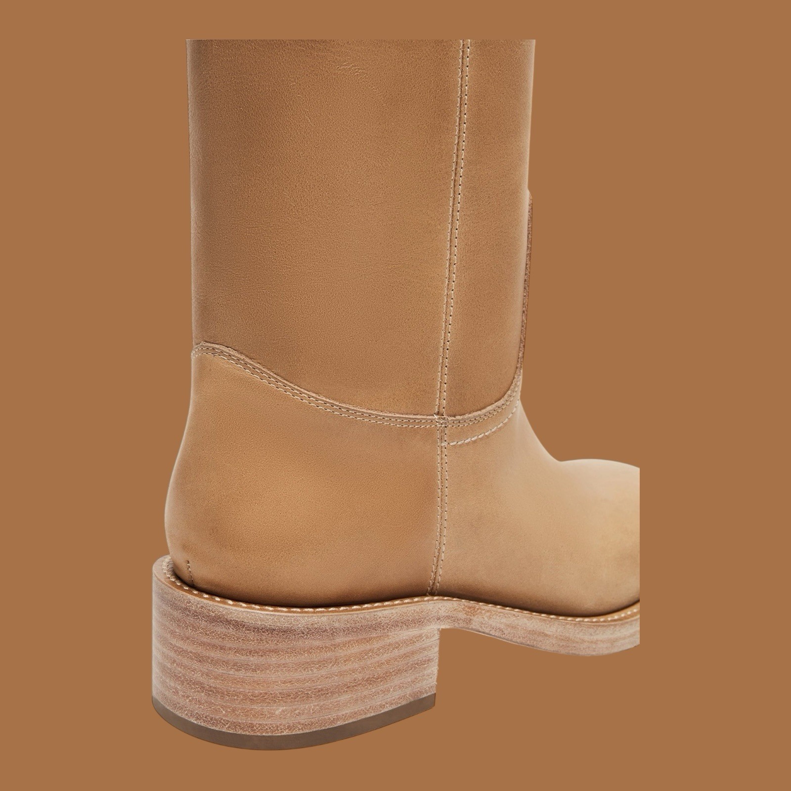 Steve Madden Women’s Riggs Banana /Rust/Black Leather Boots (Sizes 6- 8 US)