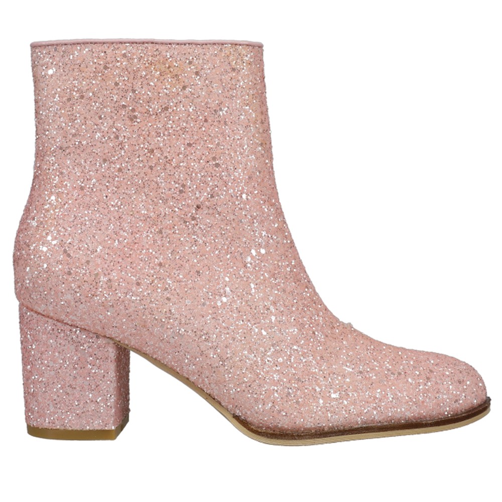 Corkys Razzle Dazzle Glitter Round Toe Zippered Booties Womens Size 9 M Casual B