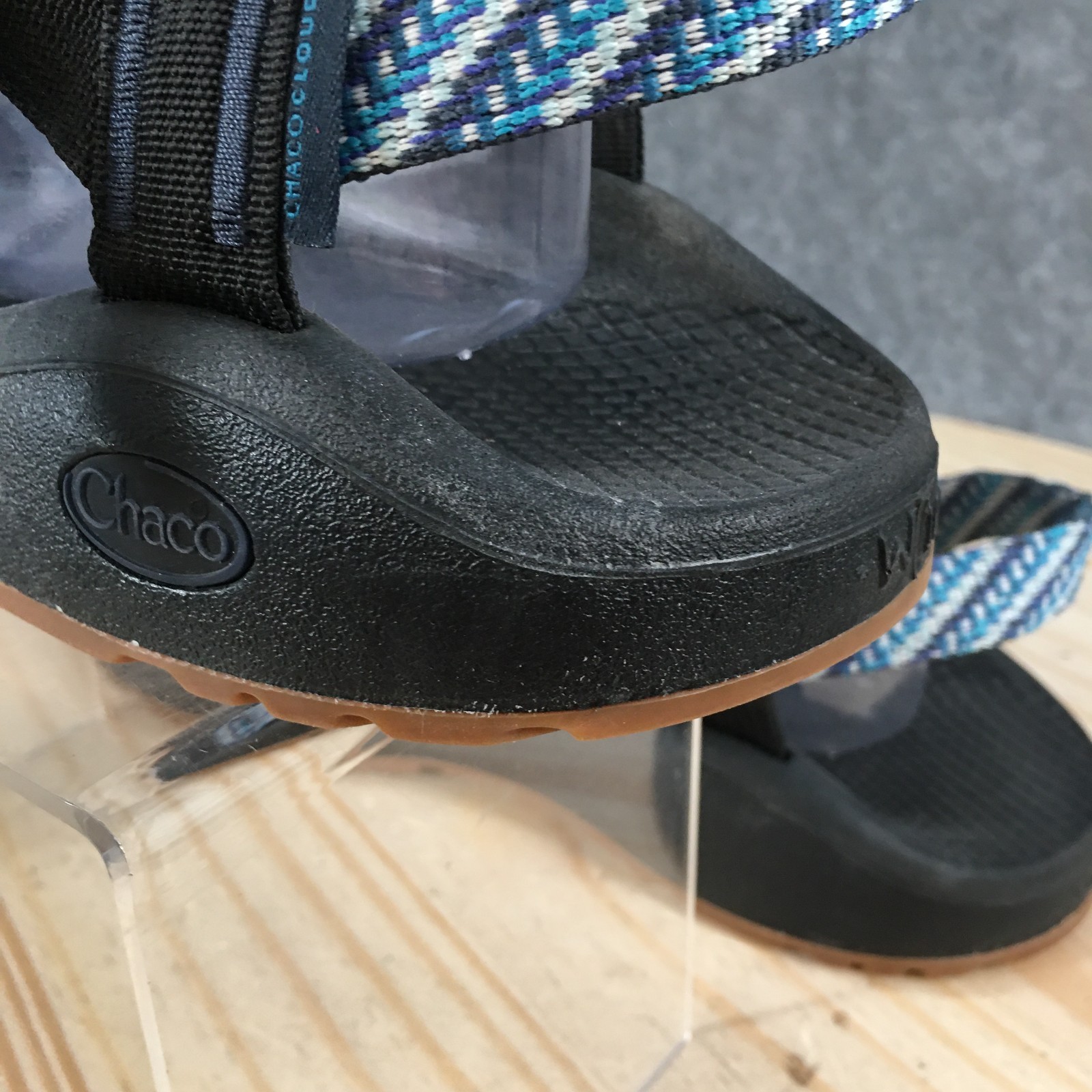 Chaco Sandals Womens 10 Z/Cloud X2 Sporty Adjustable Slingback Blue Black