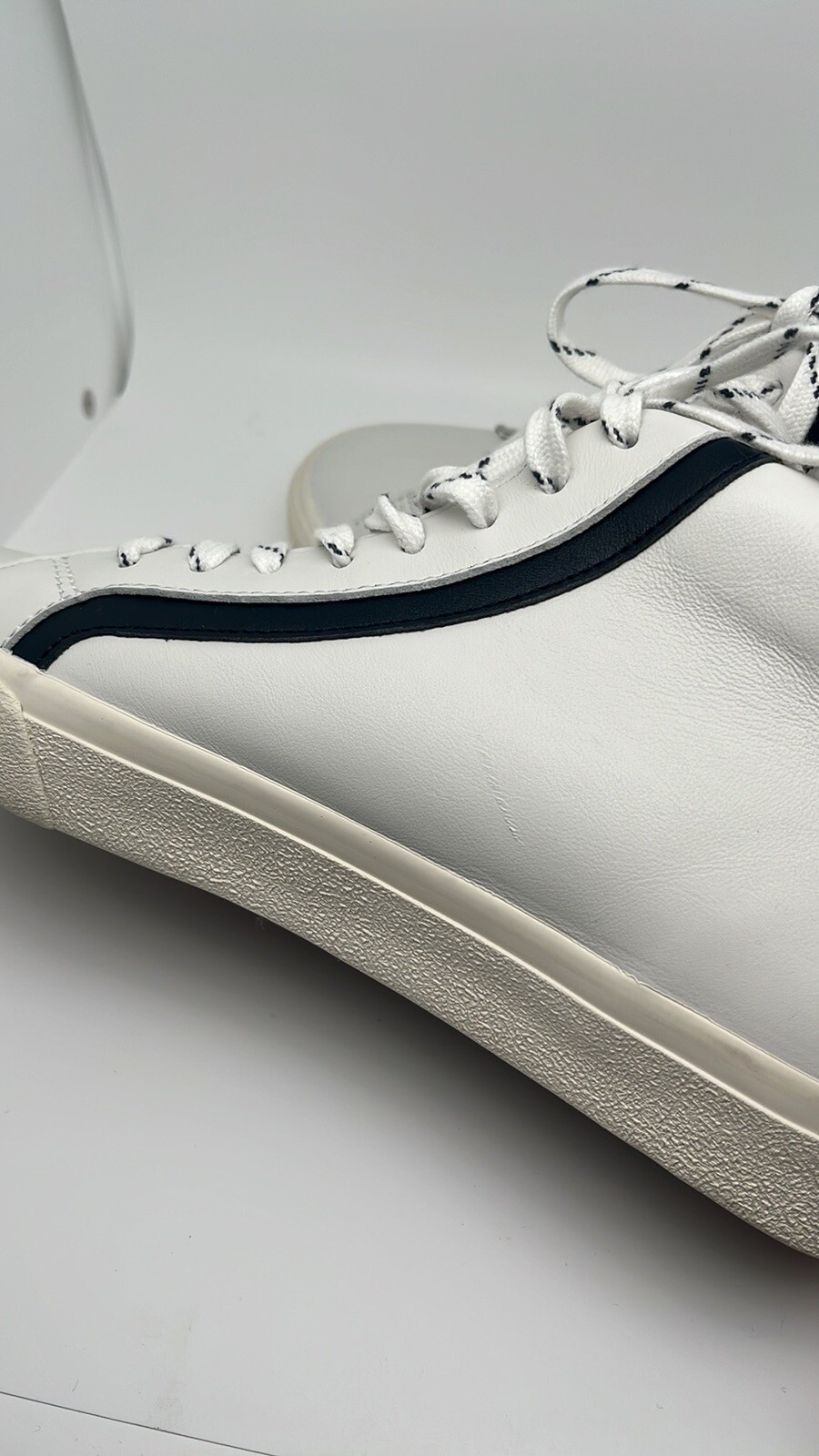 Madewell Sidewalk High-Top Sneakers in Colorblock Leather Unisex Size 8 NWOT
