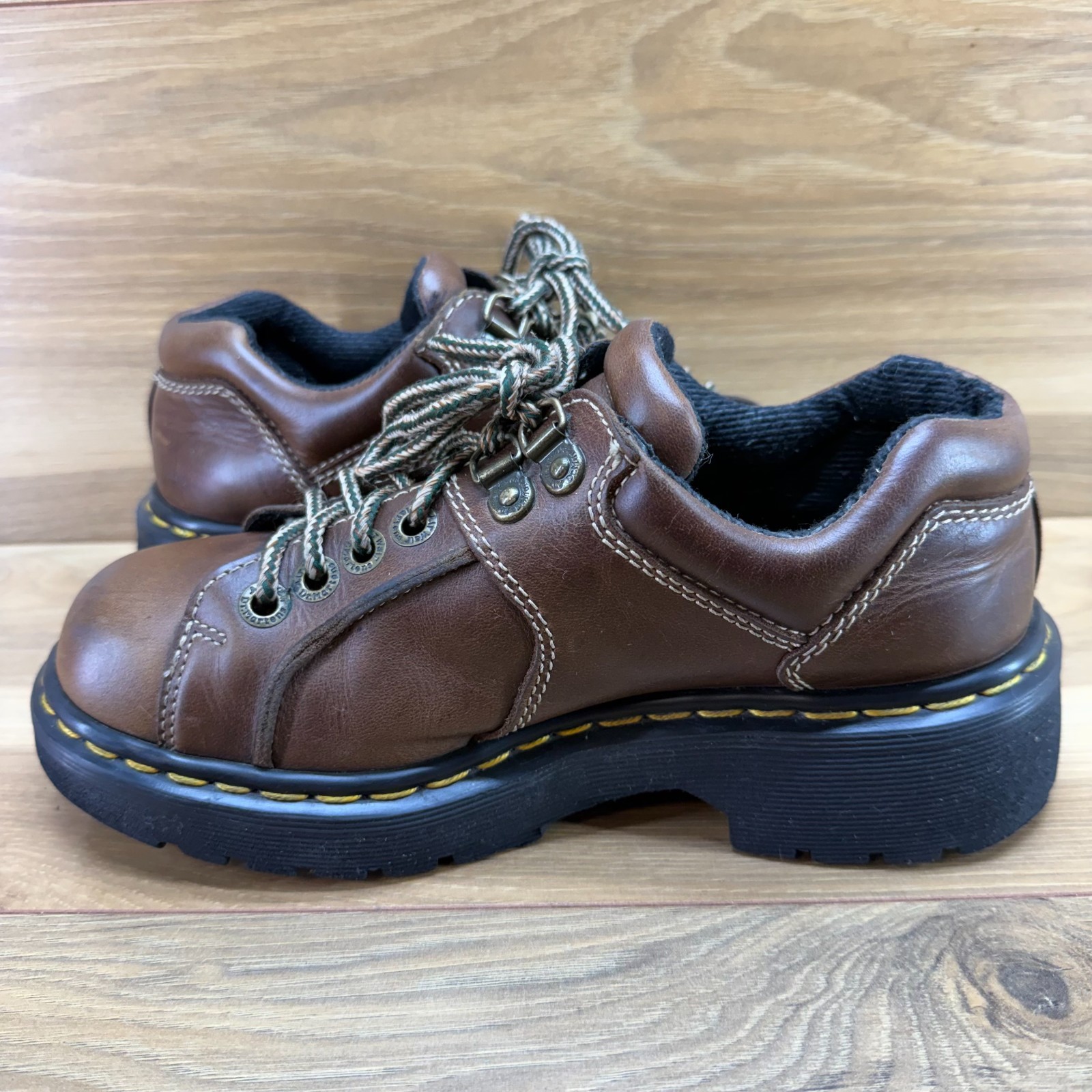 Dr Martens Vintage Y2K Brown Oxford Womens 7 UK 5 ENGLAND Chunky Punk 90’s
