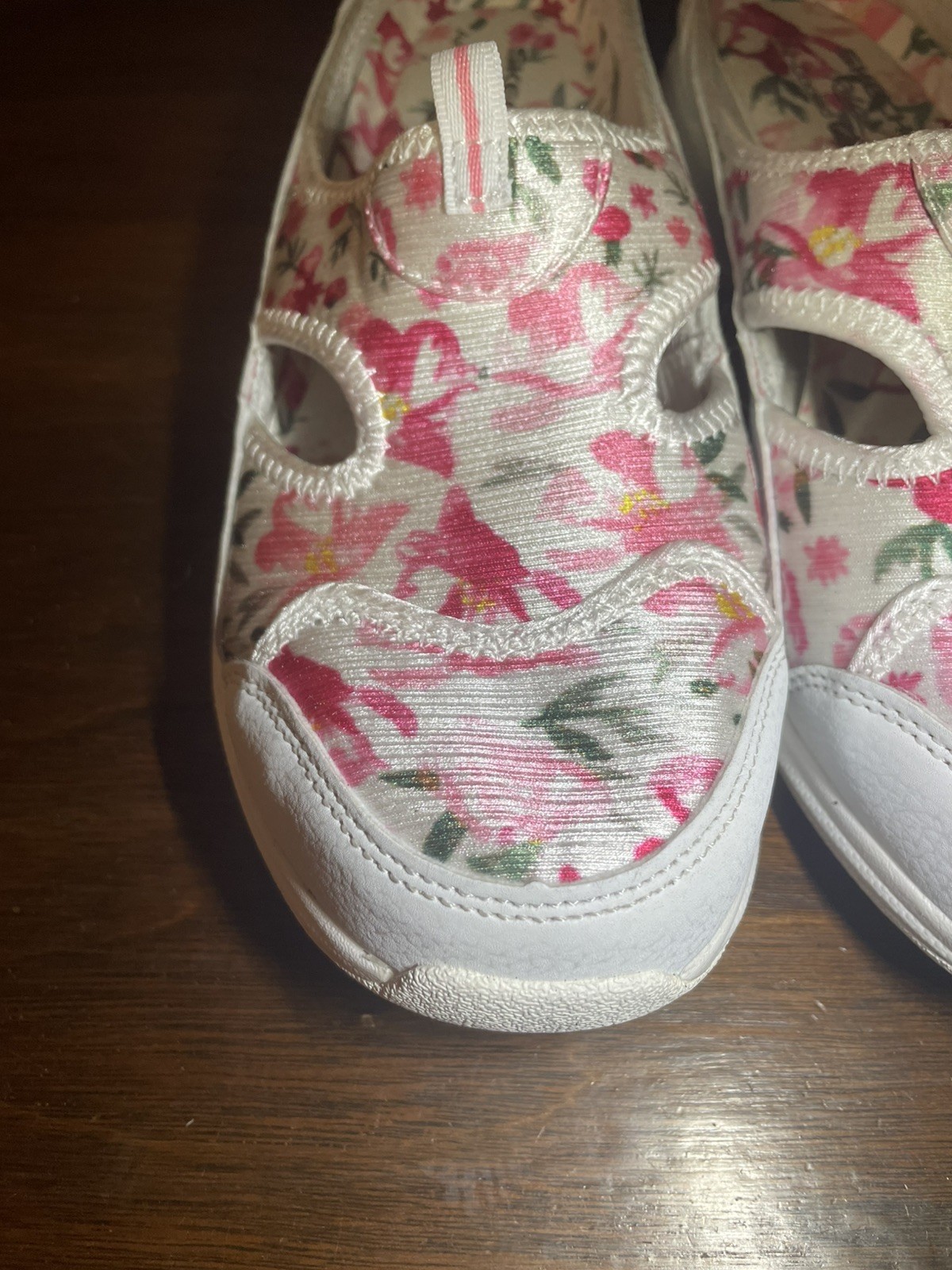 Skechers Commute Time Relaxed Fit Washable Mules-Flirty Floral-White-8.5-A399446
