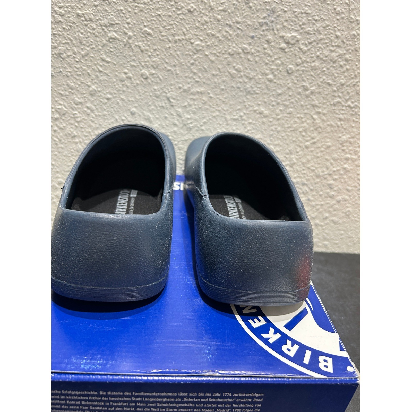 Birkenstock Profi-Birki Clogs Unisex Size 40 Blue Polyurethane Good