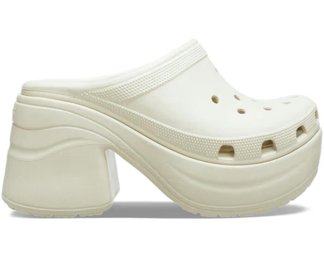 Unisex Crocs Siren Clogs in Bone/Ivory, Size Men 10, Women 12.