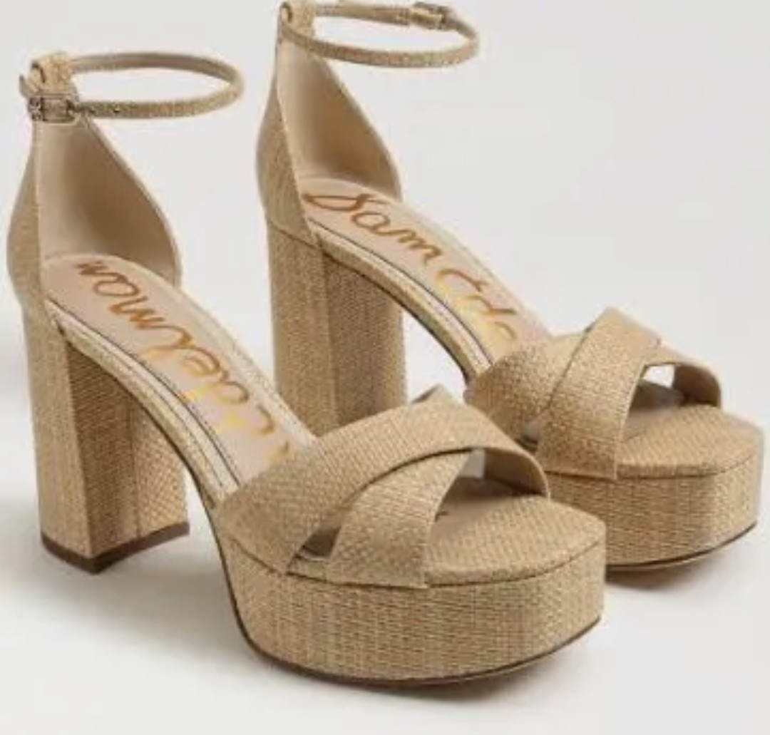 Sam Edelman Jullian Tan Weave Womens Heels NEW IN BOX!!