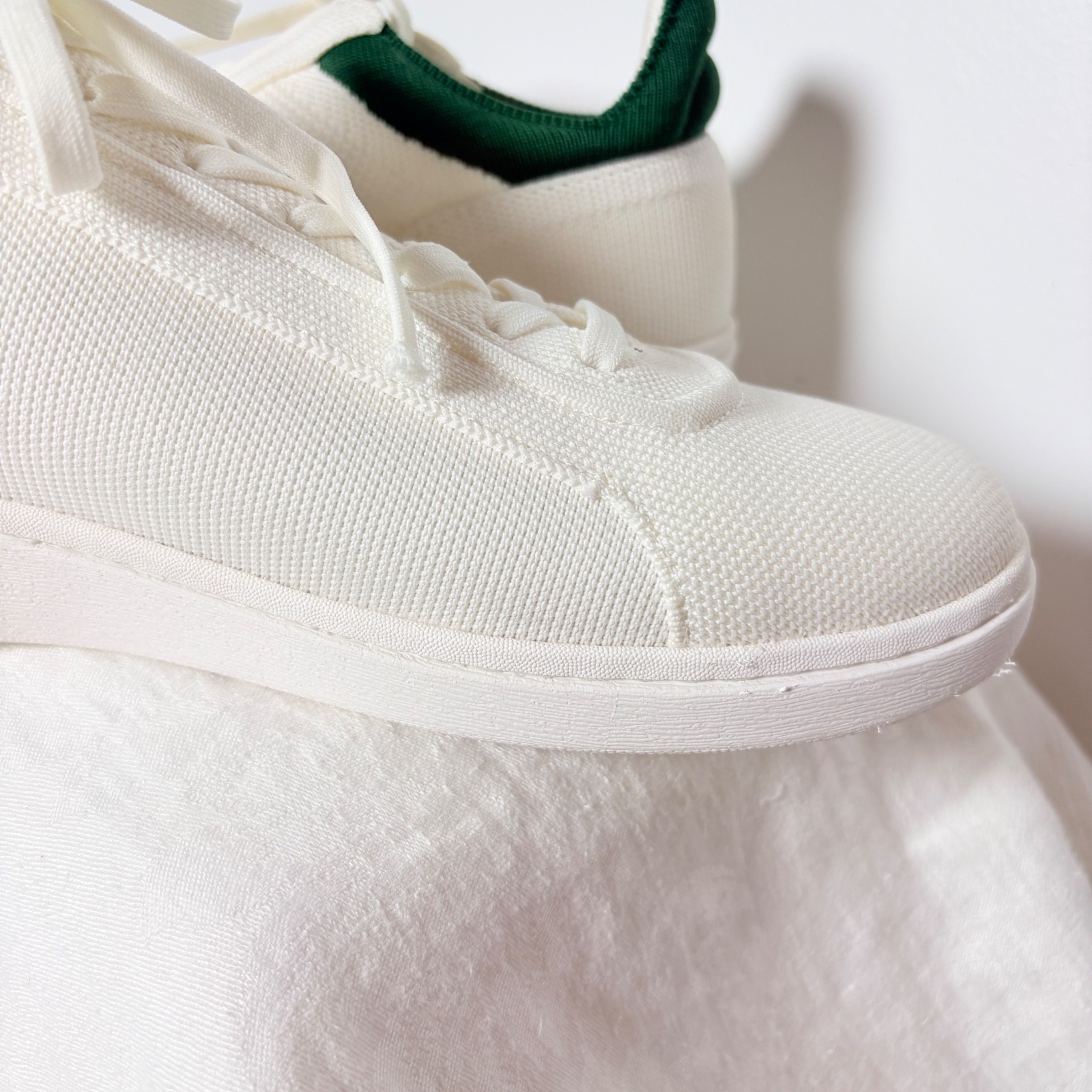 Vivaia V Prime Recycled Knit Sneakers White Green Knit Womens EU 42 US 11.5