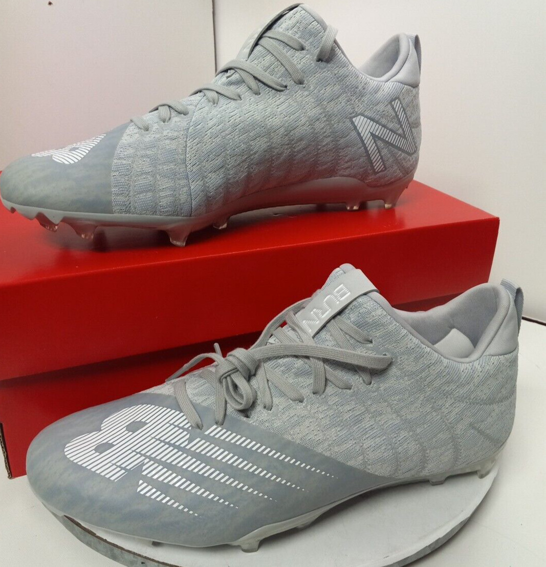 New Balance Burn X Low Gray Lacrosse Cleats Womens Sz 12 D Wide