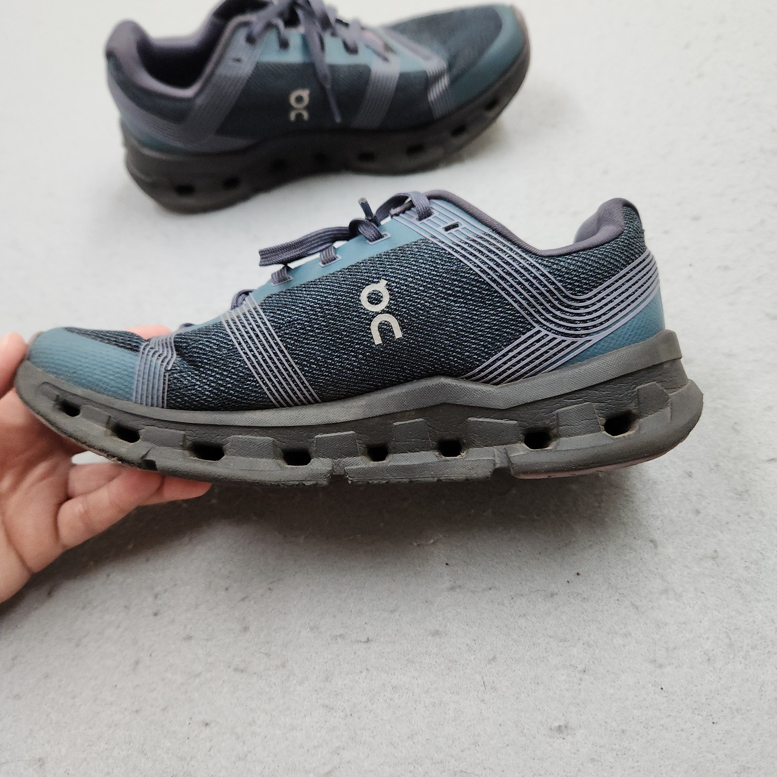 ON Cloud Shoes Womens 7.5 Blue Purple Storm Magnet Cloudgo Running Sneakers