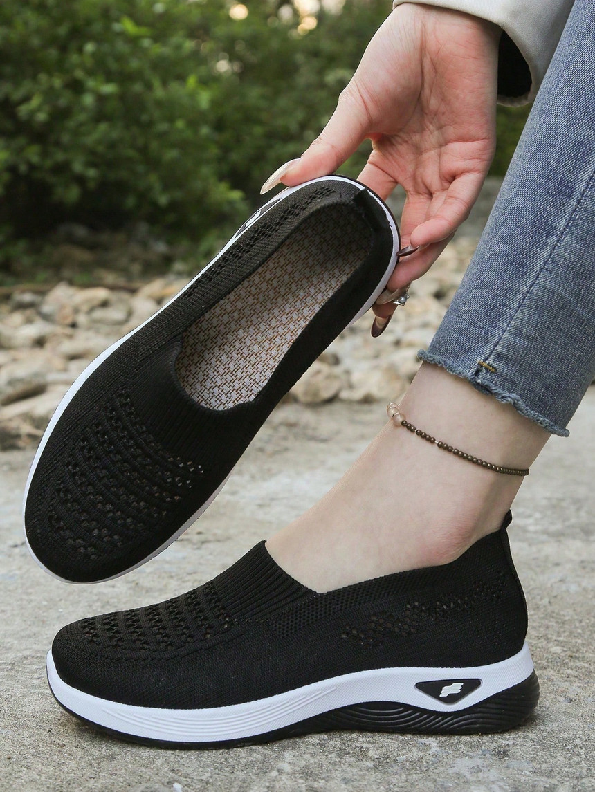 Women’s Knitted Air Cushion Breathable Shoes For walking and Gym All season