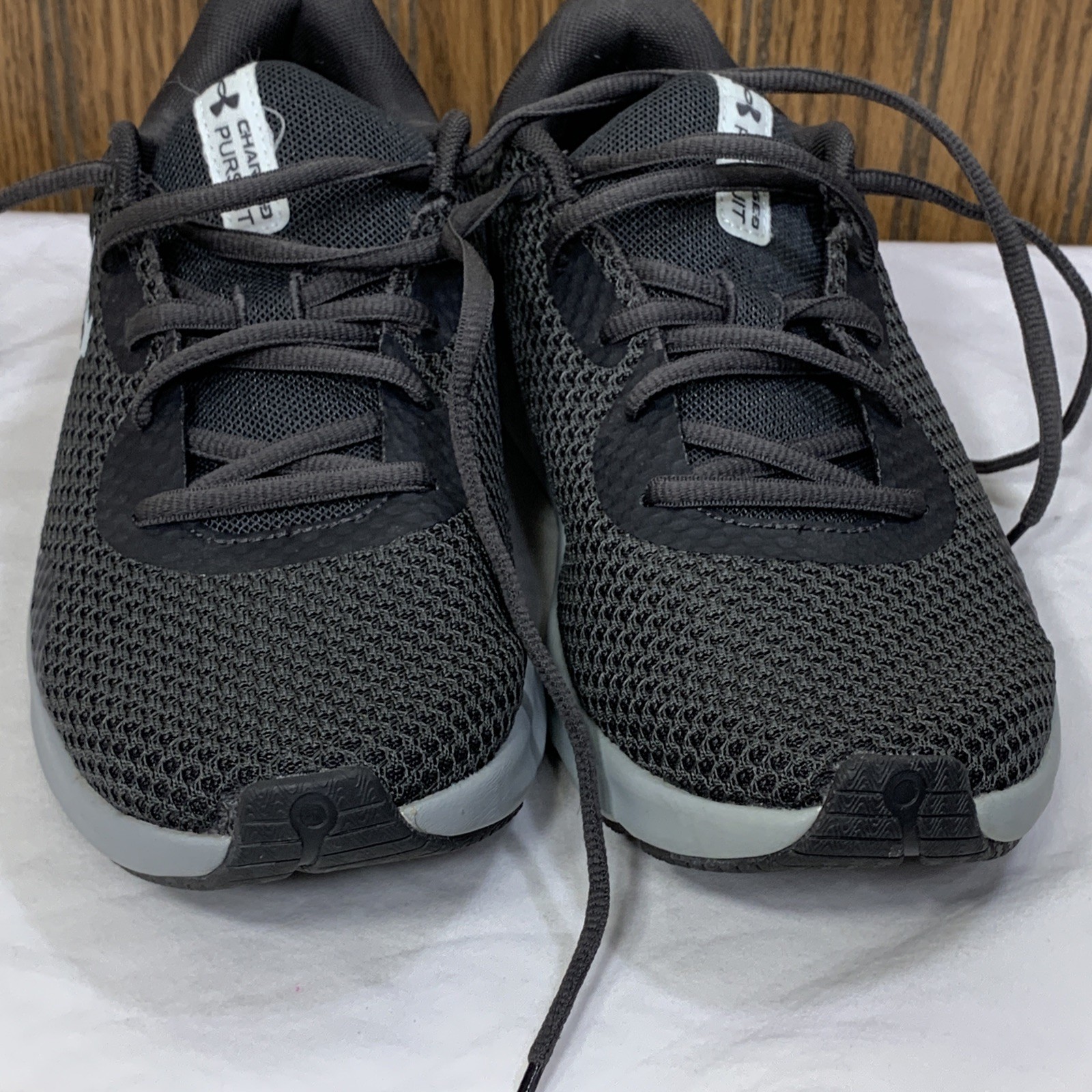 Under Armour Women CHARGED ASSERT Grey Running Shoes Size 8.5 Deluxe Foam