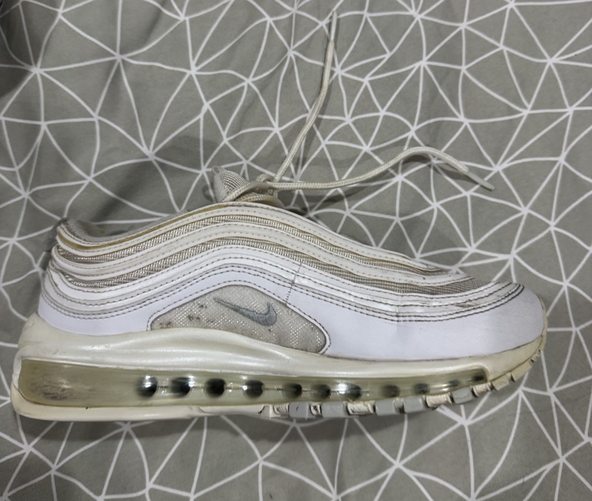 Nike Air Max 97 Pure Platinum White 921733-100 Women’s Size 7 / Mens 5 Shoes