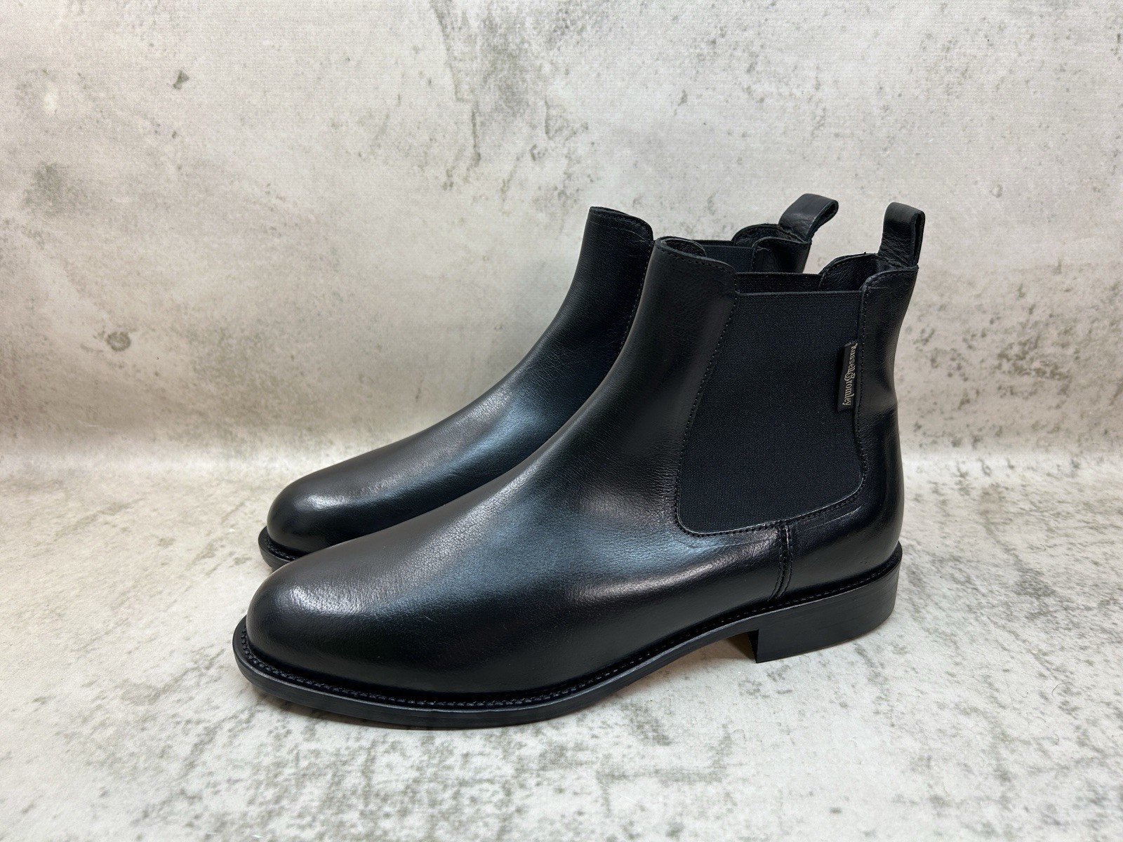 Russell&Bromley Black Leather Chelsea Boots Size 39 (US 8 /UK 6) Made In Italy