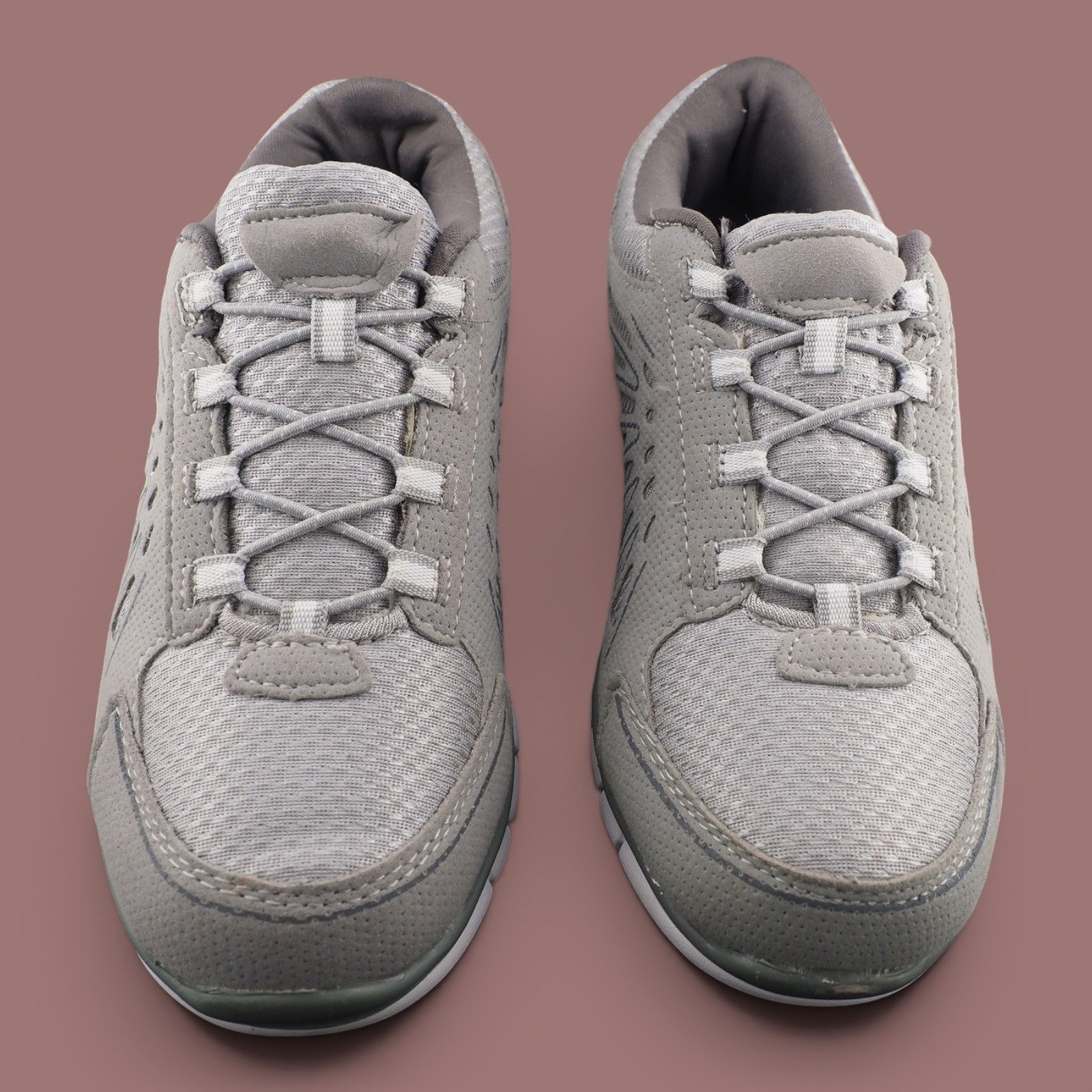Danskin Now Womens Memory Foam Walking Shoes Gray Athletic Sneakers Size 6