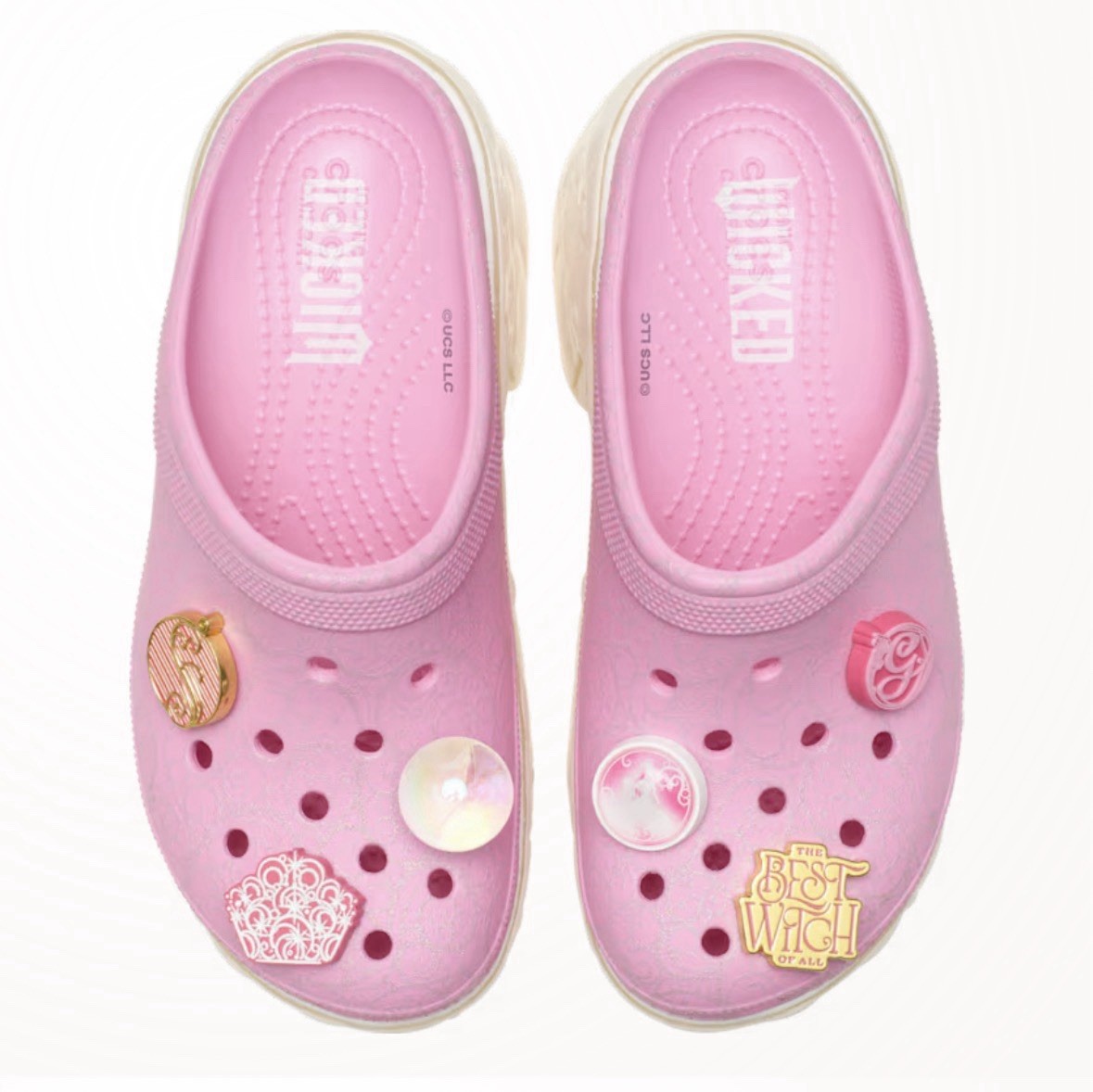 CROCS Wicked Glinda Siren Clog Clog with Jibbitz Size Women’s Size 8 NEW