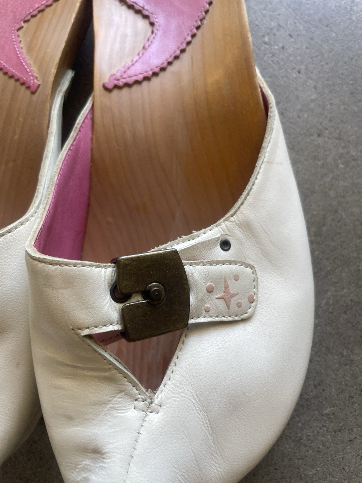 Irregular Choice Elf Upturned Wood Block Clog PlatformUnique Shoes Size 7