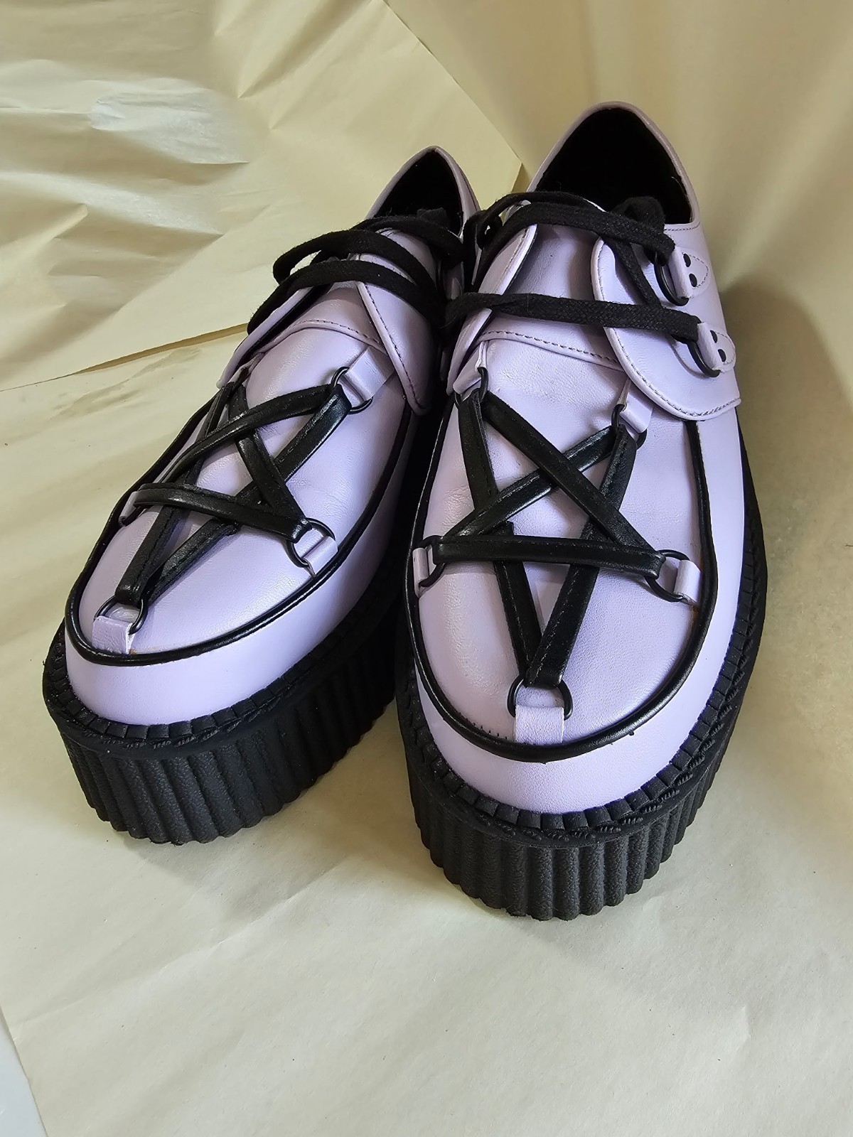 KILLSTAR Hexellent Creepers Lilac Size 9