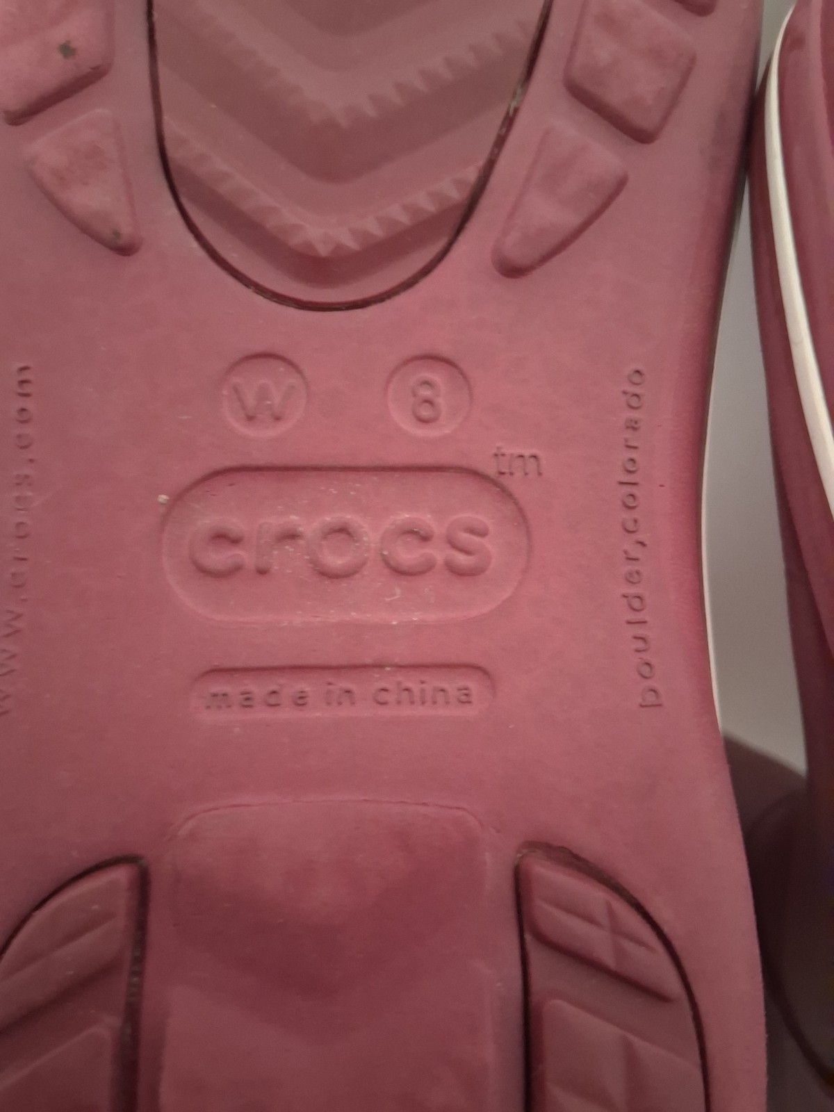 Crocs Jaunt Womens Size 8 W Tall Rain Garden Boots Purple Waterproof