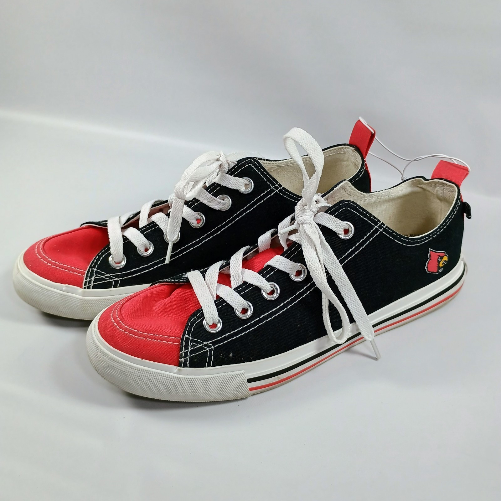 SKICKS University of Louisville Converse Style Shoe Women 8 Sneaker UofL Cardina