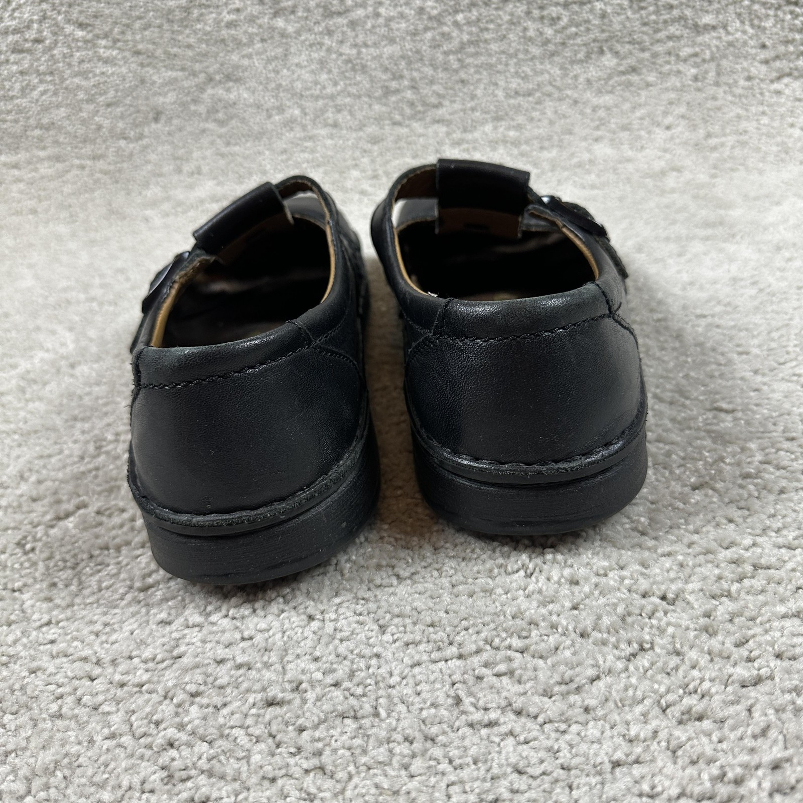 Birkenstock Fisherman Sandals Womens Size 9 Black Leather EU 40 Buckle Germany
