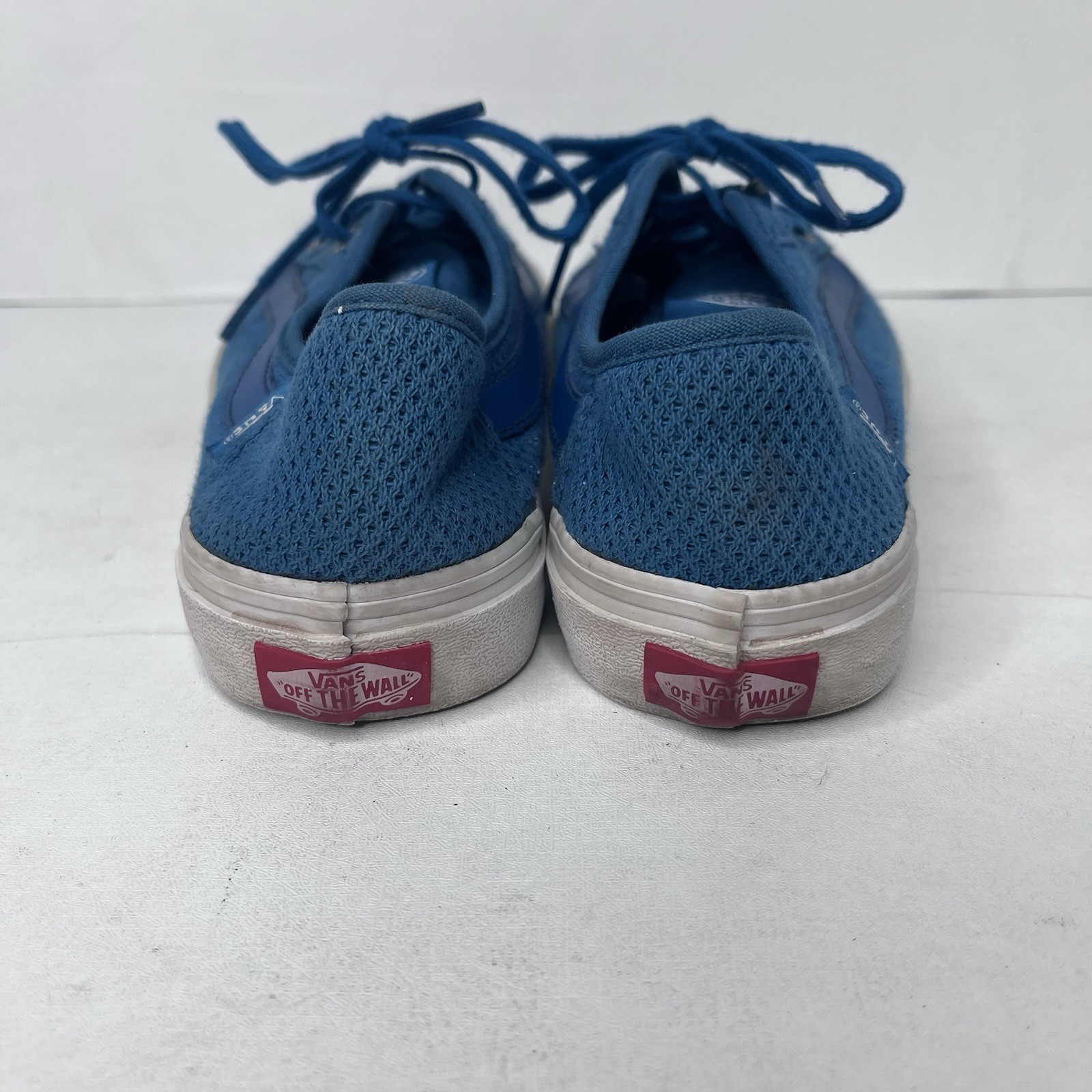 Vans Positive Vibes Warriors Blue Mesh Ultracush Skate Shoes Womens Size 7.5