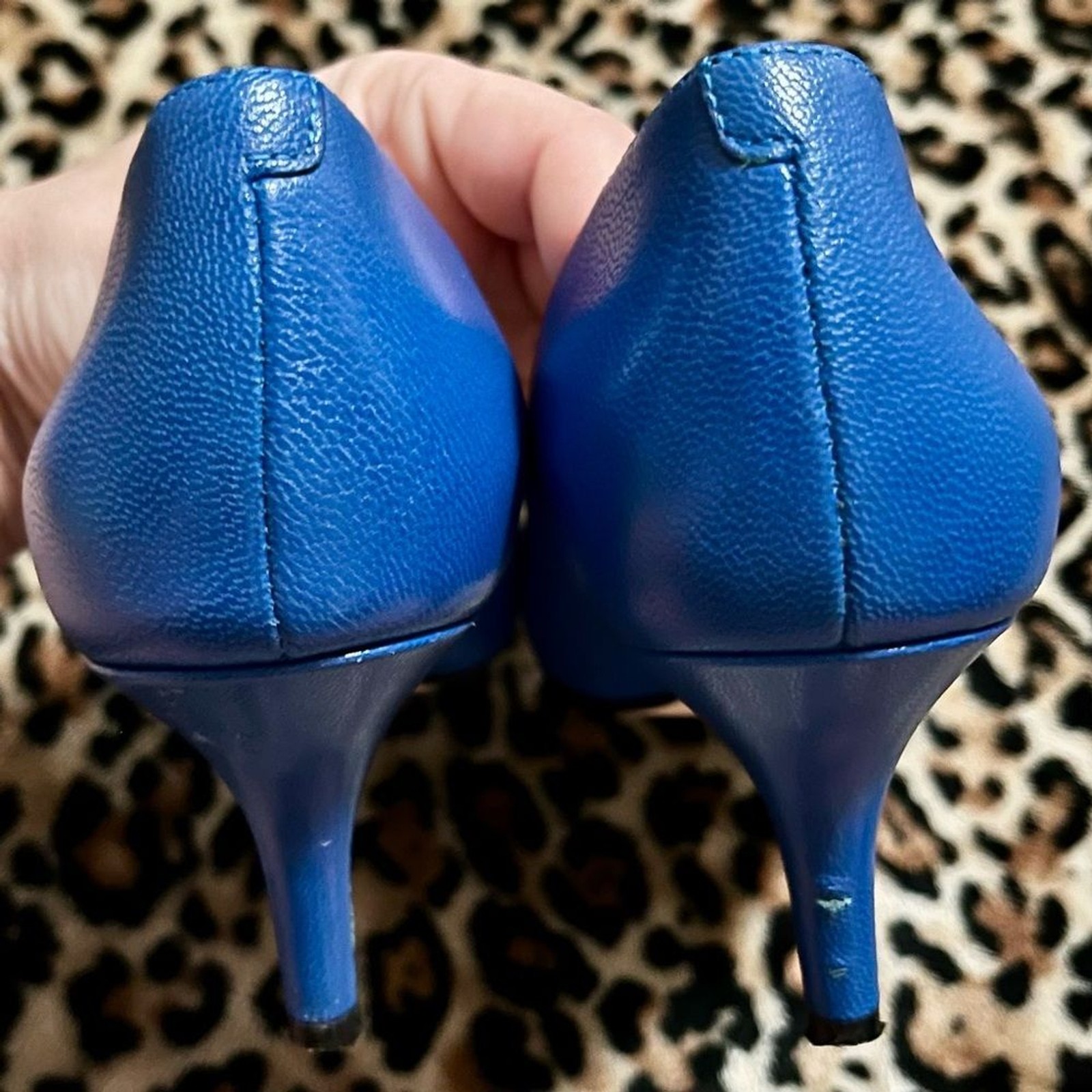Nine West Patent Margot Pumps Blue