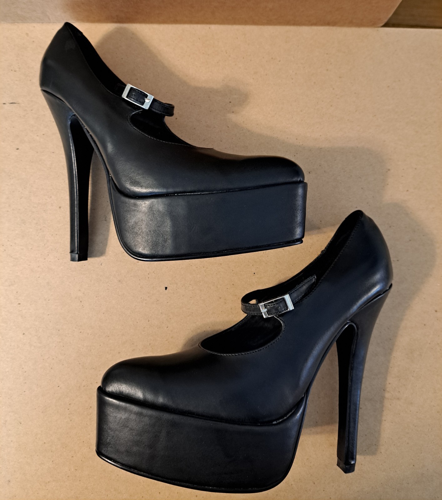 DEMONIA EXTREME -REVENGE 08- Size 9 Mary Jane Pump High Heels Platform Black PU