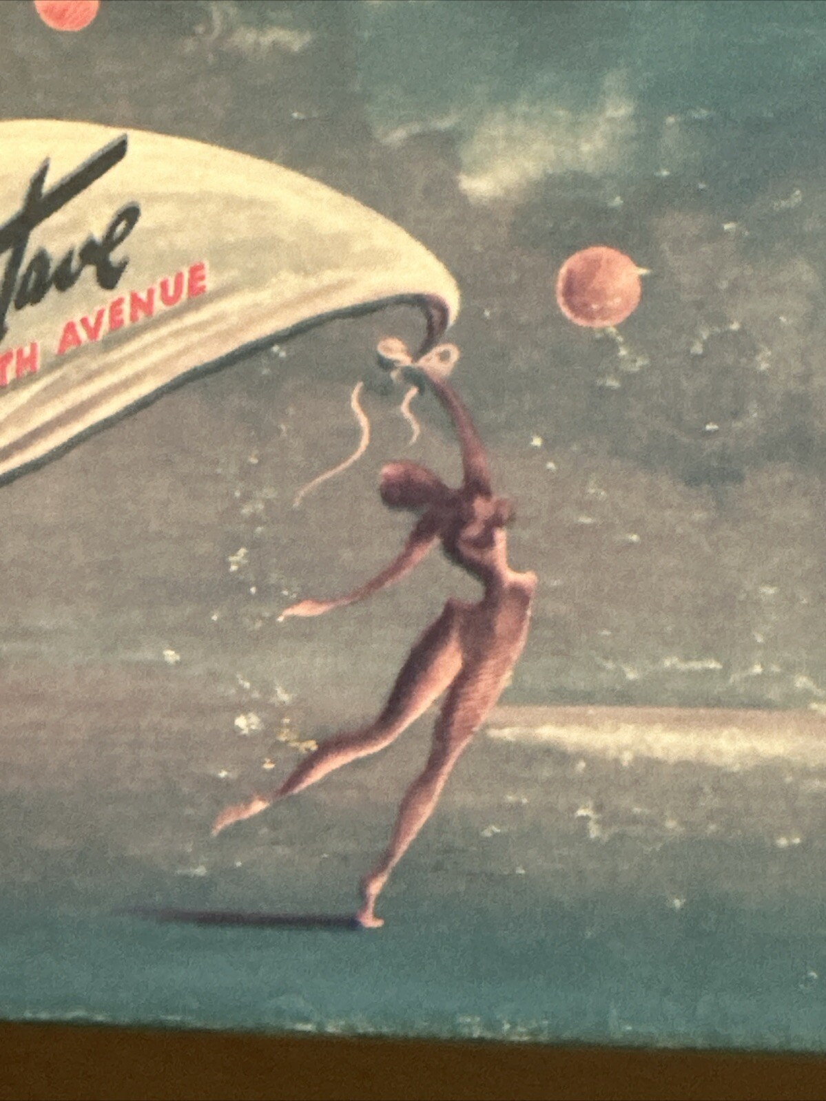 1960’s Original Gustave Fifth Avenue SURREAL Graphics Women’s Shoe Box Dali Moon