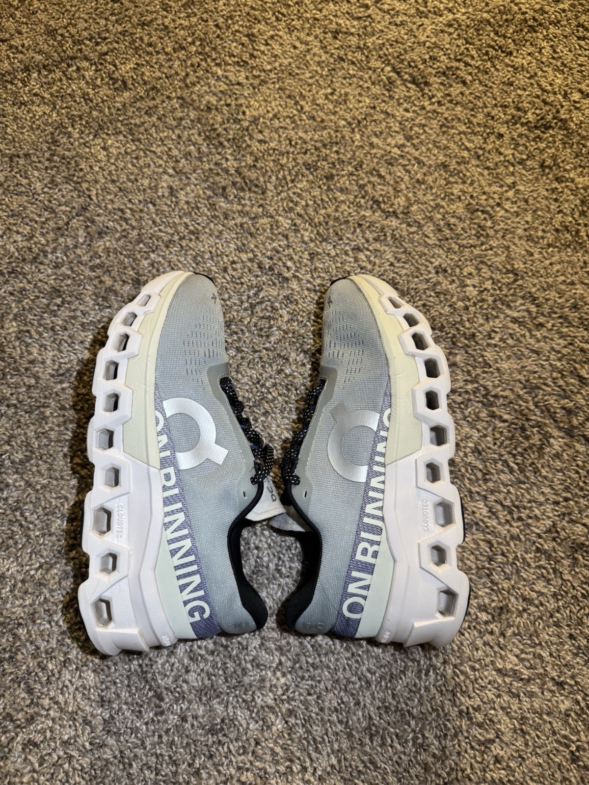 On Cloudmonster 2 Mineral/Aloe Women’s Running Sneakers Mesh Lace-Up
