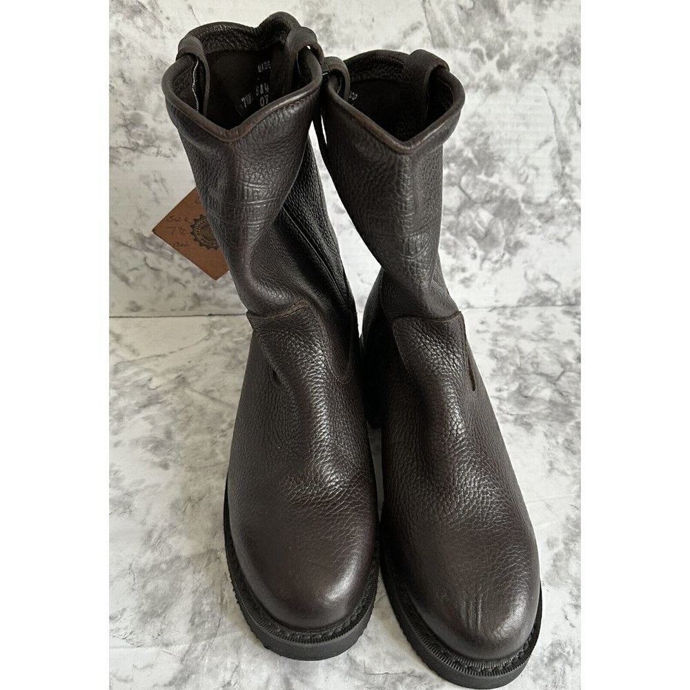 Harley Davidson Womens Size 5 M Brown Leather Boots New