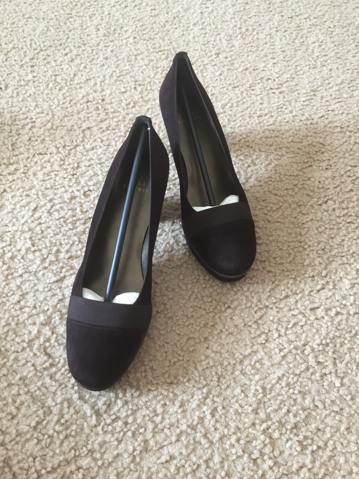 NIB Stuart Weitzman Letsgo COLA SUEDE platform heel 7 7.5 8.5