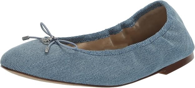 Sam Edelman Womens Felicia Denim Slip On Ballet Flats Sz 8M $100