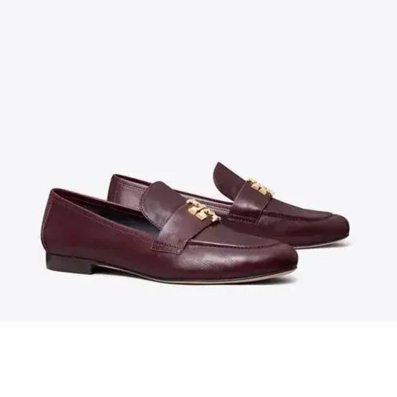 Tory Burch Eleanor Loafer Dark Carmine Burgundy Size 8 1/2. Dust Bag and Box Inc