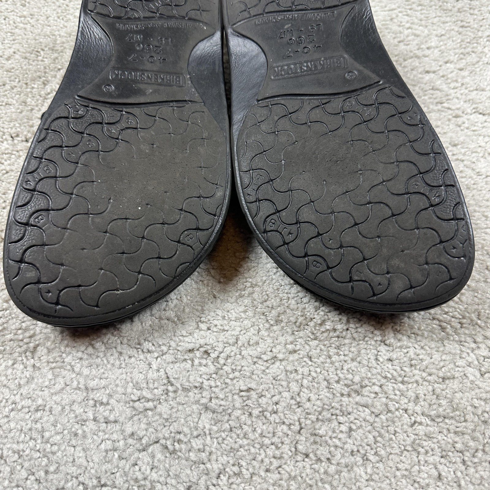 Birkenstock Fisherman Sandals Womens Size 9 Black Leather EU 40 Buckle Germany