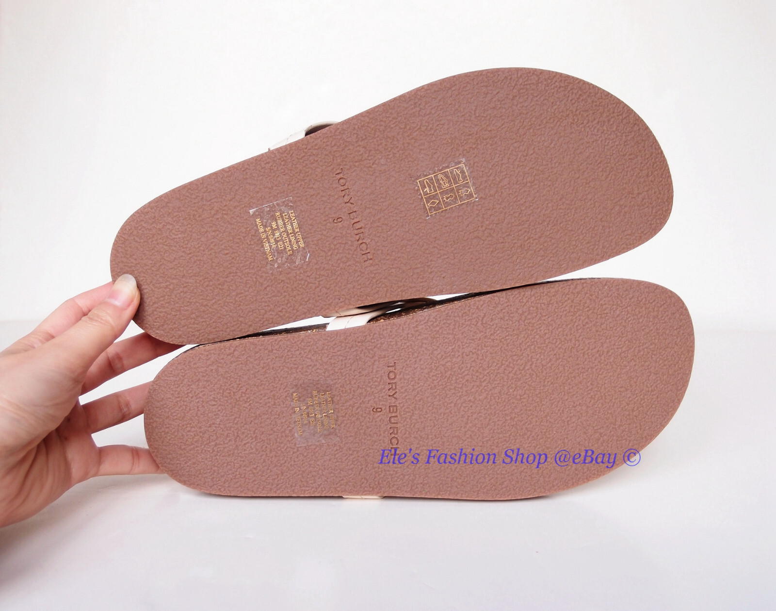 NIB Tory Burch Miller Cloud Sandal Cream Caramel US 6 6.5 7 7.5 8 8.5 9 9.5 10